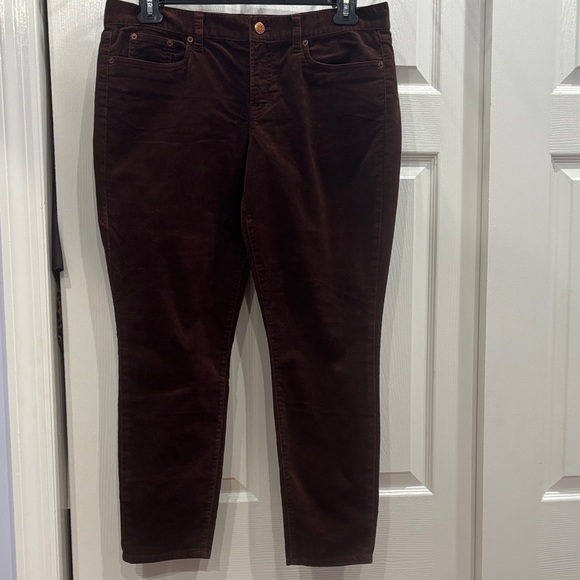 J. Crew Denim - J. Crew Women's corduroy Dark Brown Ankle Jeans